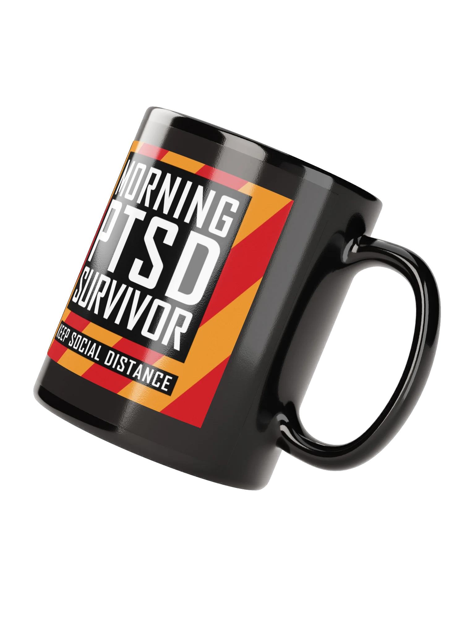 Morning PTSD Black Gloss Mug product image (2)