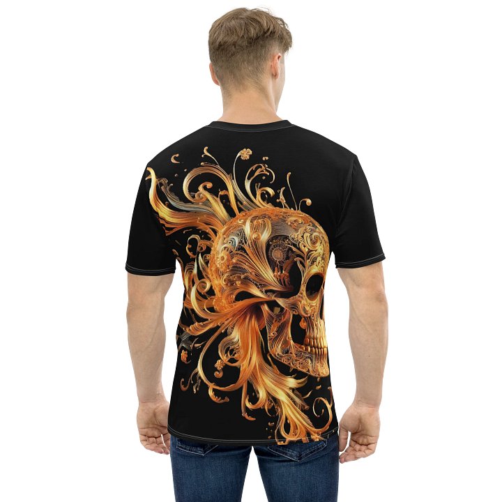 Gilded Elegance Skull All-Over T-Shirt product image (2)