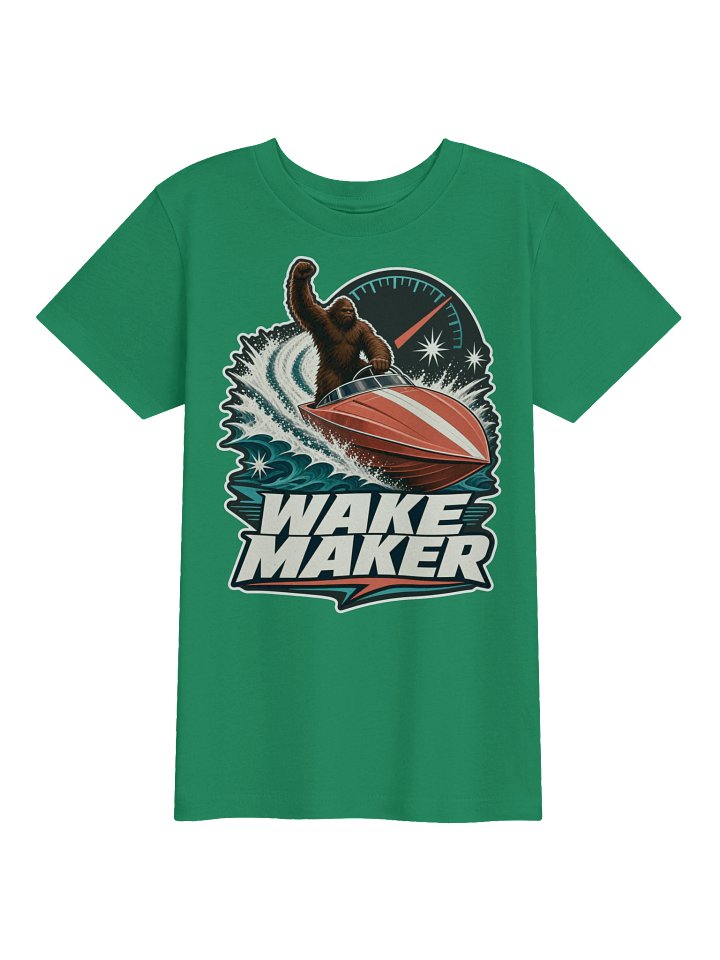 Wake Maker Bigfoot Boat Graphic Youth Tee product image (1)