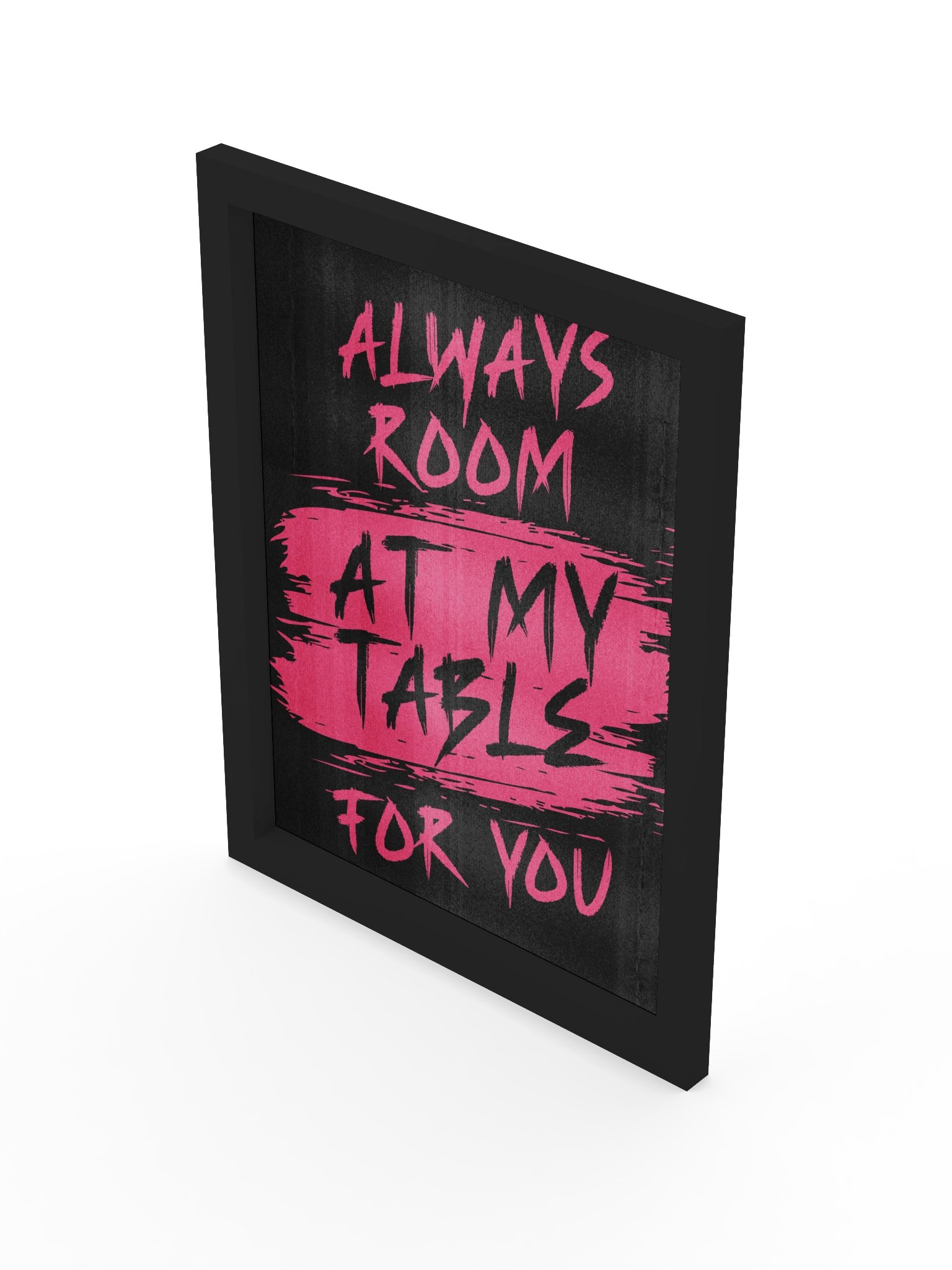 90s Grunge Friendship Board Game Room Poster Pink - FRAMED product image (3)