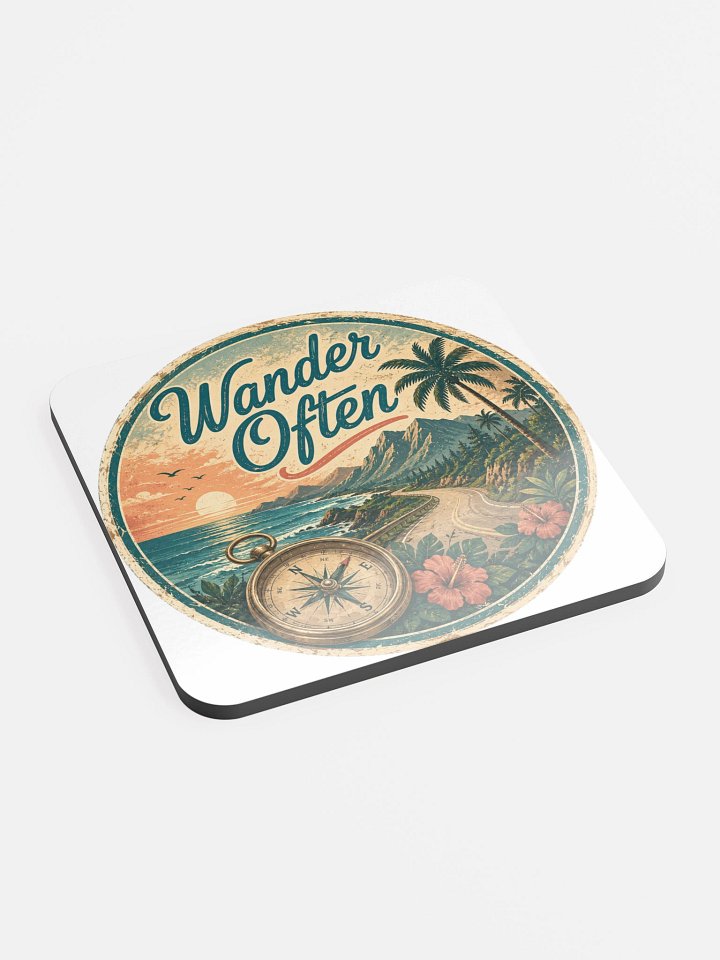 Wander Often™ Cork Coaster product image (2)