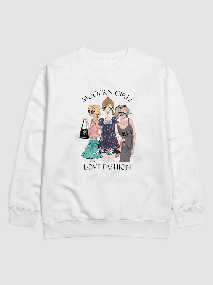 Modern Girls Love Fashion Woman Cotton Sweatshirt product image (1)