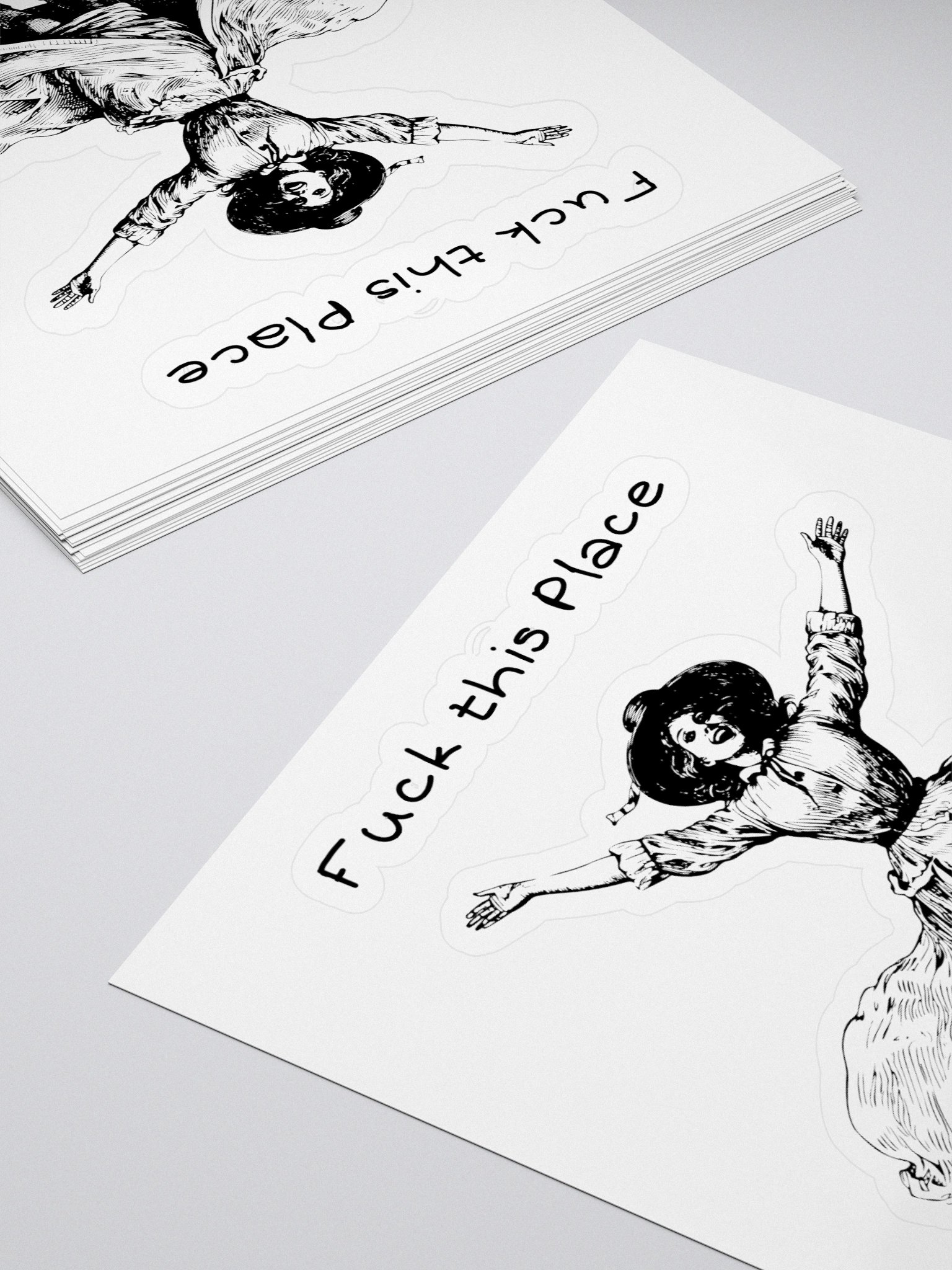 F**k this place sticker product image (4)