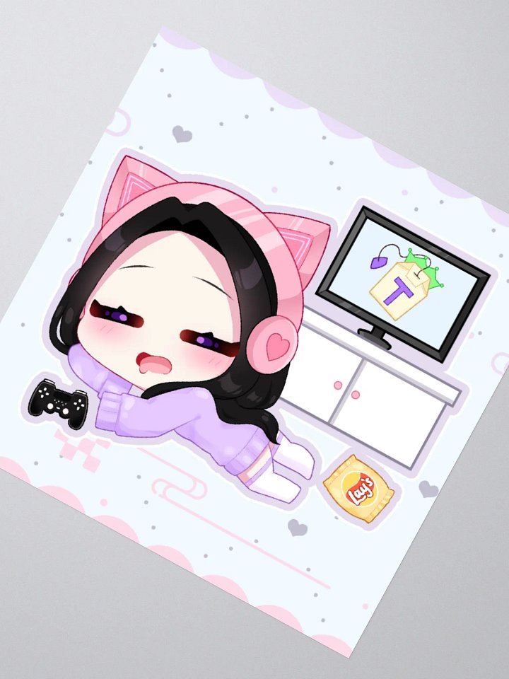 'Lazy Gamer' Chibi Sticker product image (4)