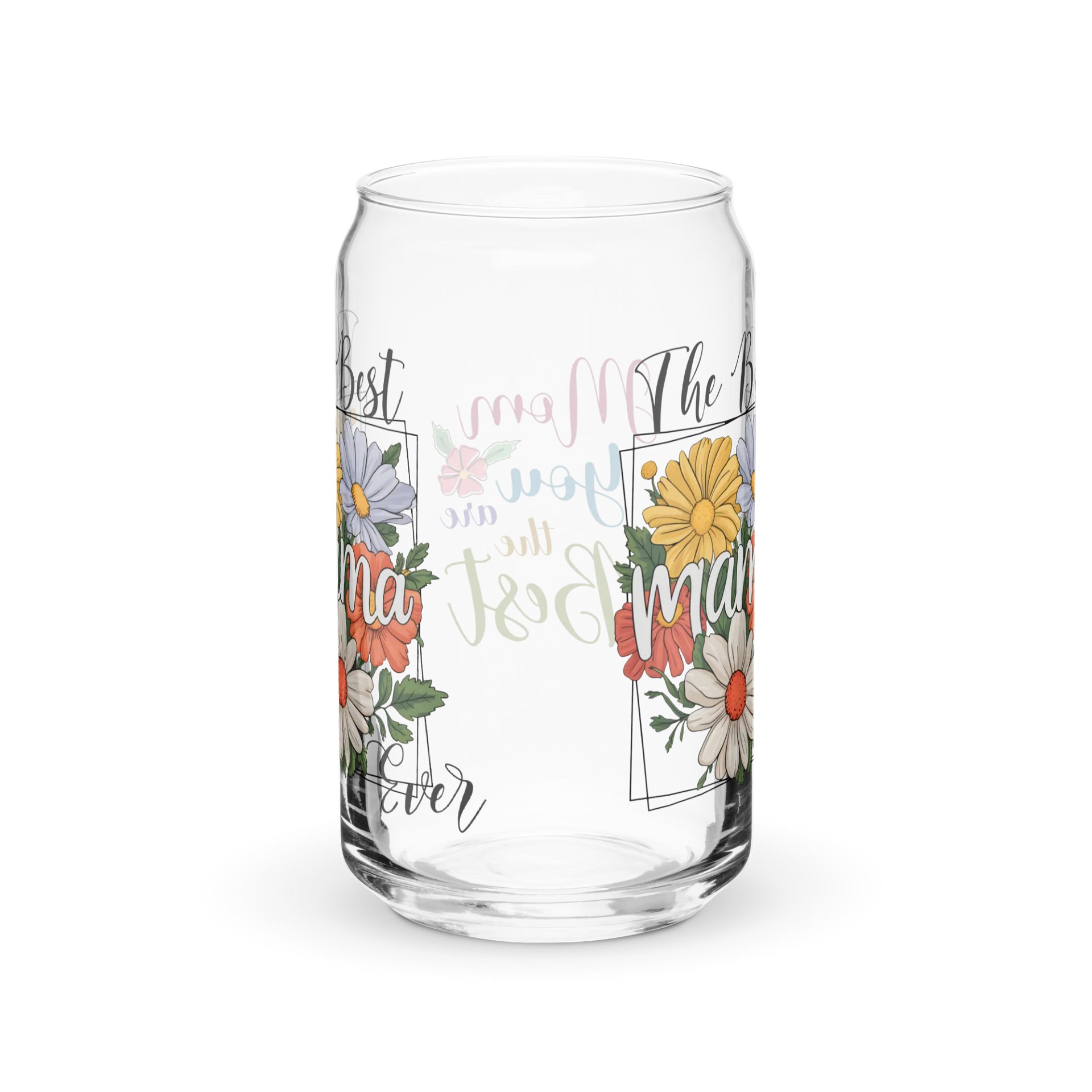 Floral The Best Mama Ever Glass Tumbler Set product image (3)