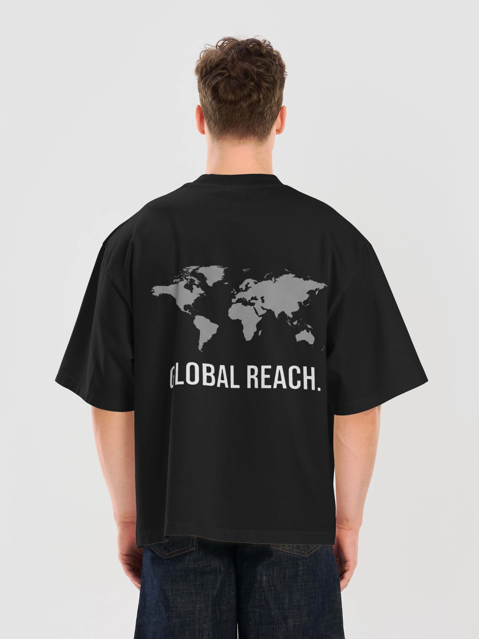 Global Reach. - Heavyweight Oversized Tee product image (6)