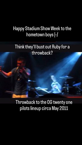 2011 bootleg video of Twenty One Pilots OG lineup in all its 15-years dated audio glory. Underrated track though. Vid by Jaco...