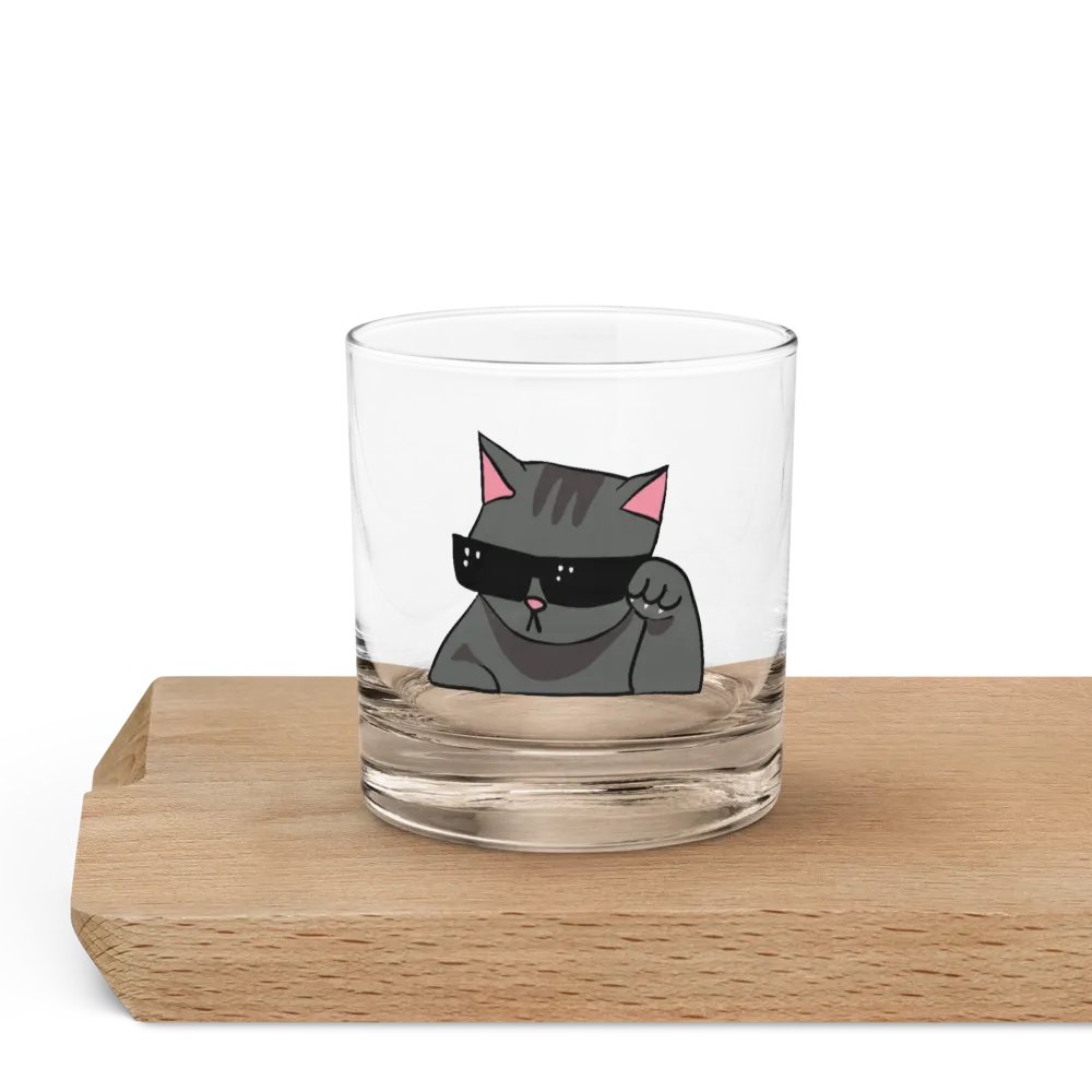 Cool Cat Rocks Glass product image (5)
