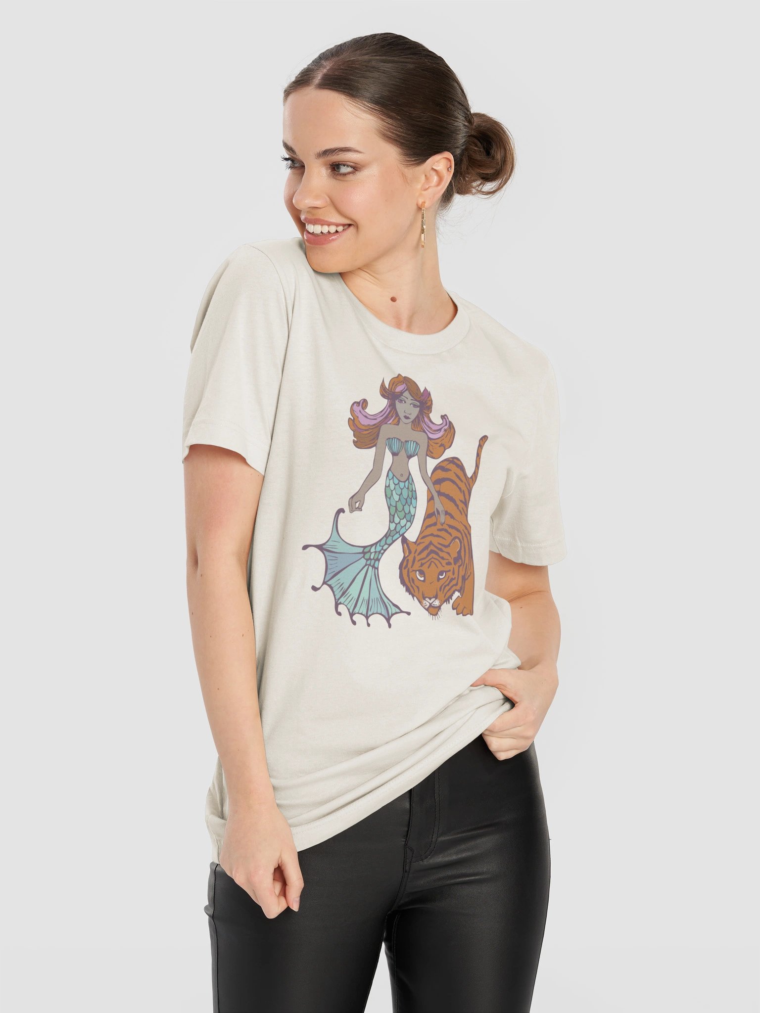 Unisex Mermaid Tiger T-shirt product image (11)