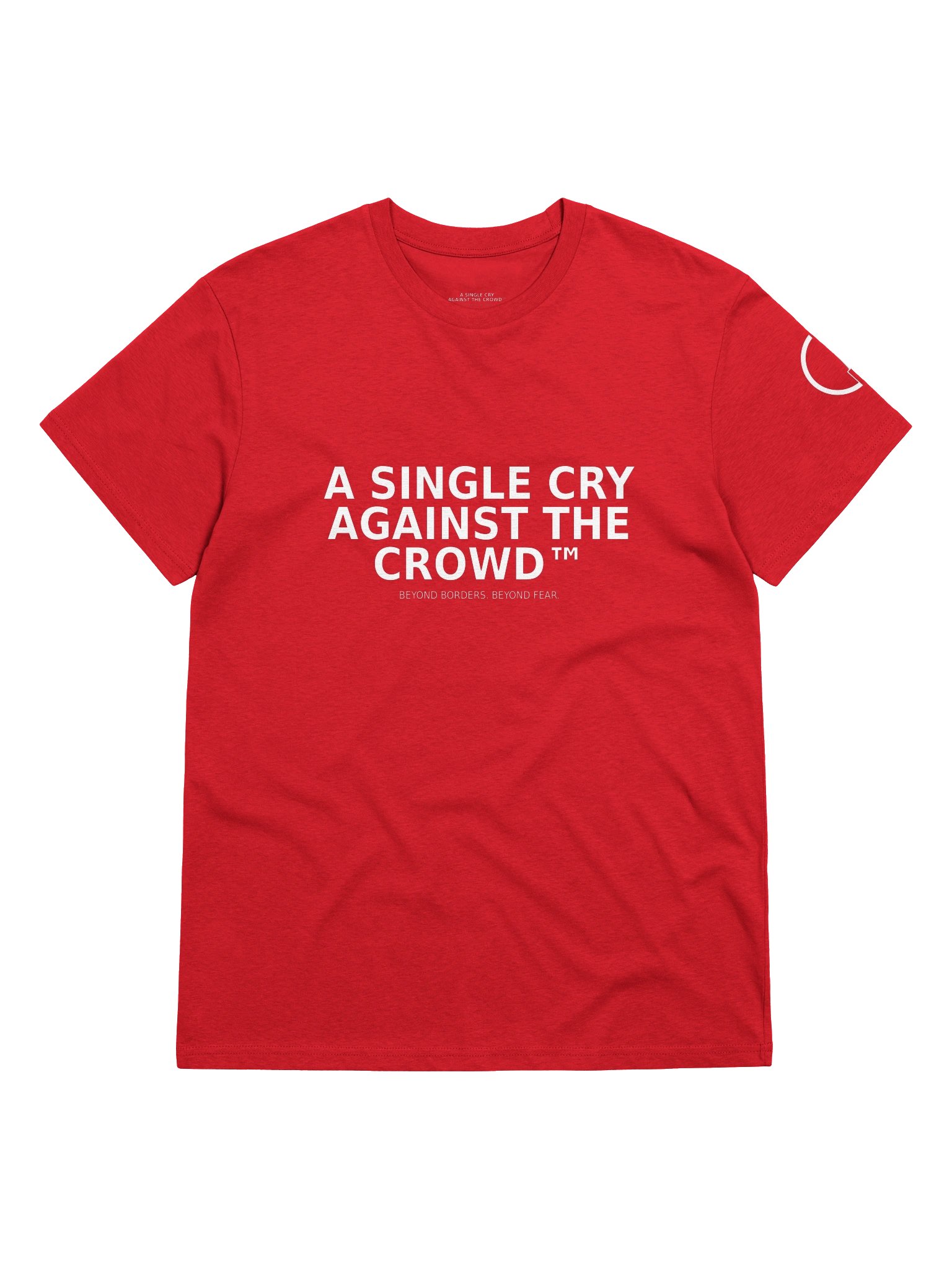 A Single Cry Against the Crowd™ — Signature Organic Red T-Shirt product image (9)