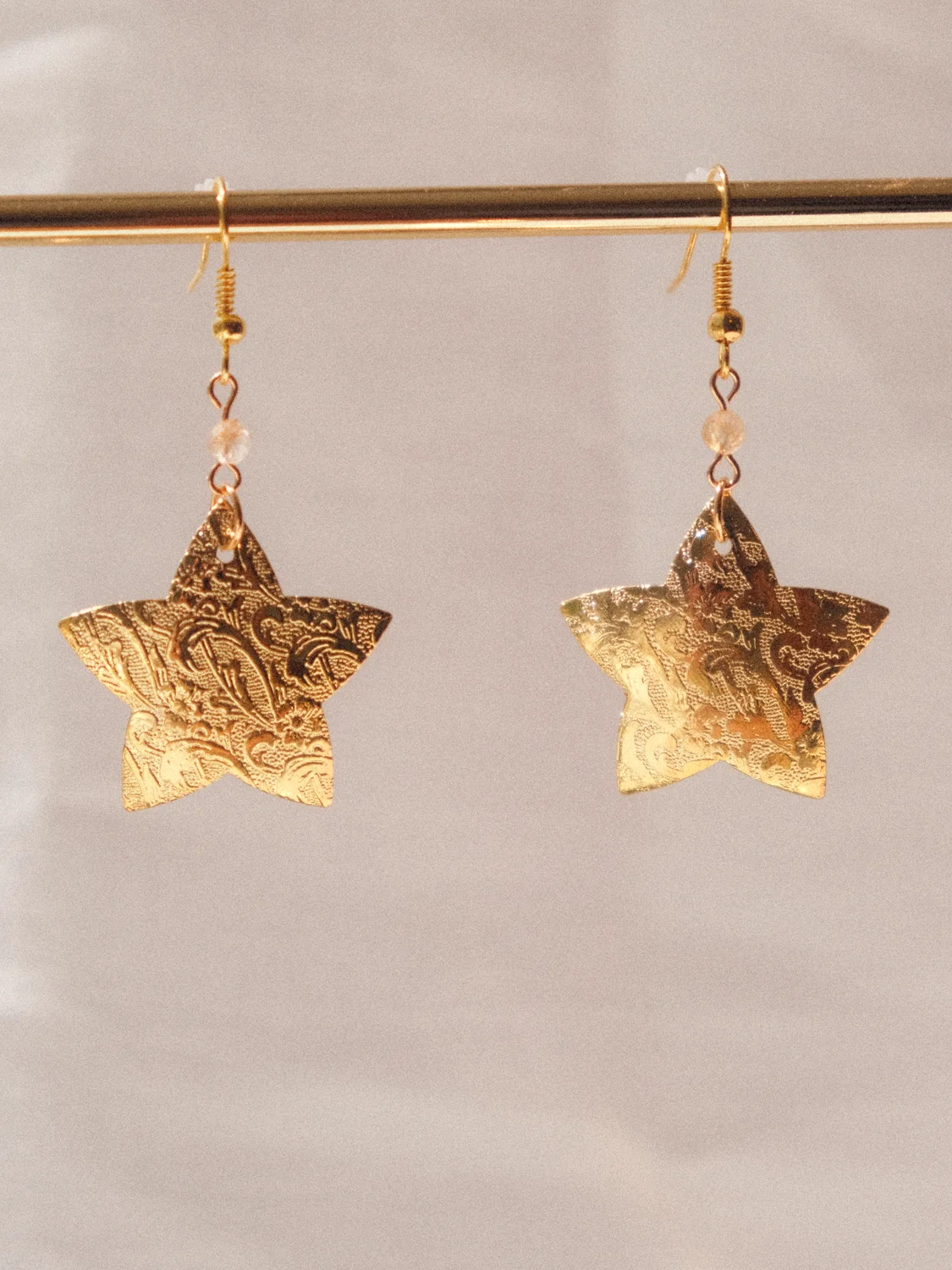 Golden star - Citrine earrings ⭐️ product image (3)
