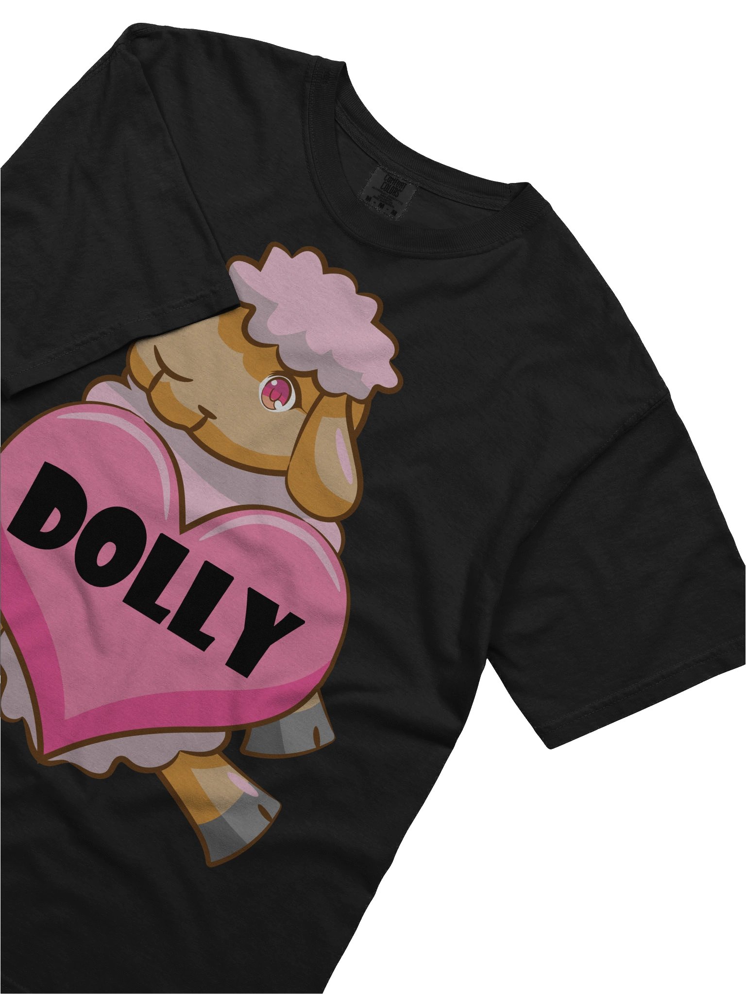 Full Body Dolly Heart – Cute Pastel Lamb Character T-Shirt product image (5)
