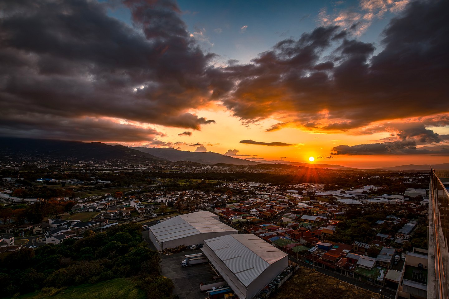 Sunset over San Jose, Costa Rica