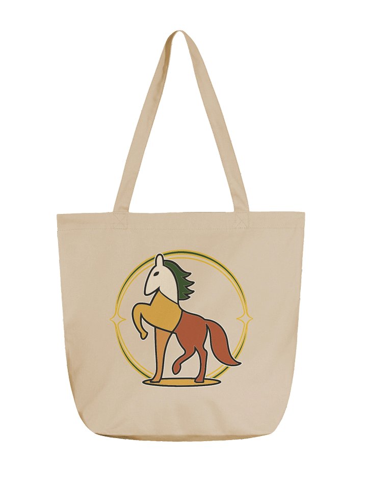 Patchwork Stallion Tote Bag – Eco-Friendly Canvas Art for Everyday Carry product image (1)