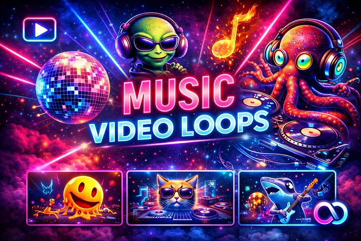 CUSTOM SURREAL MUSIC VIDEO LOOPS product image (1)