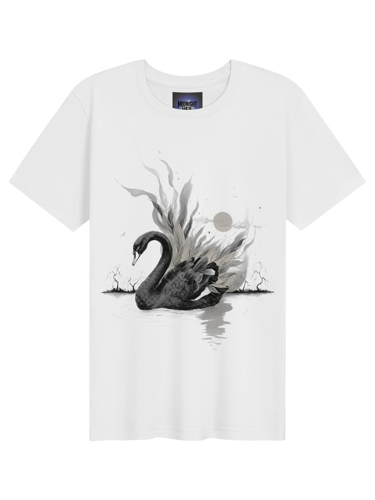Eclipse Swan Graphic T-Shirt product image (6)