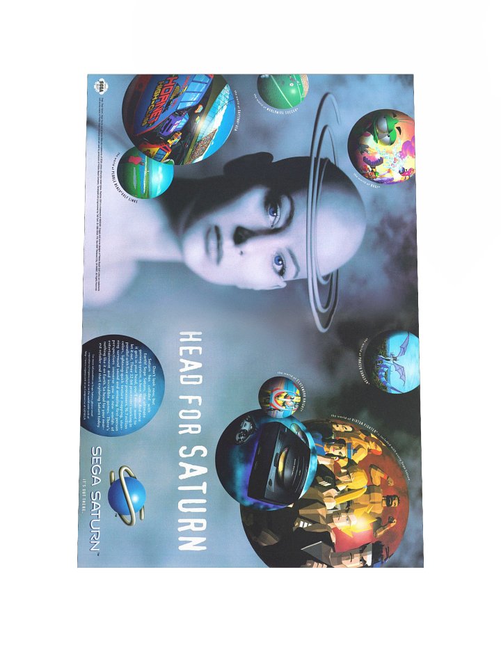 SEGA Saturn - Promotional Poster/Flyer product image (1)