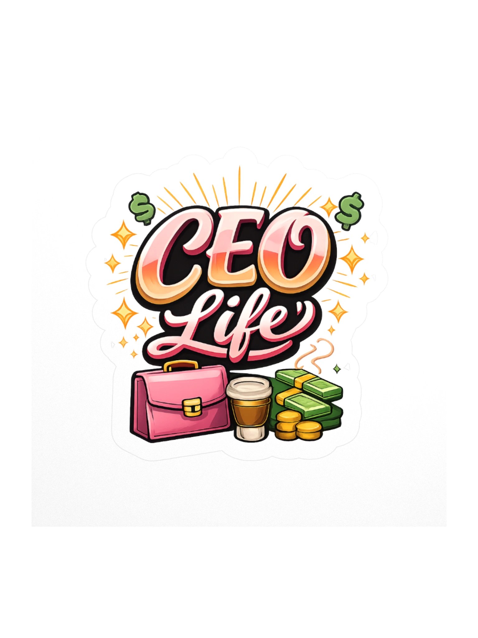 CEO Life Kiss Cut Stickers product image (1)