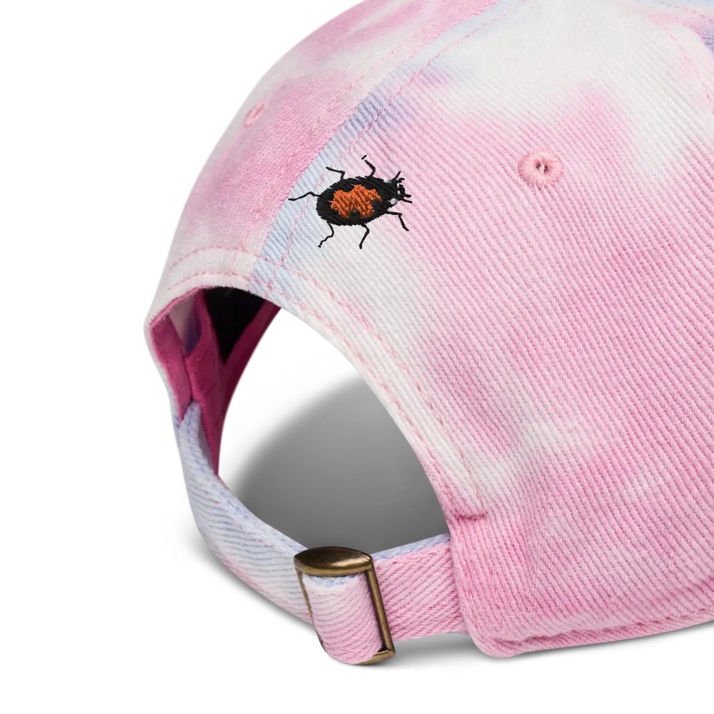 "Ladybug" Embroidered Tie-Dye Hat product image (8)