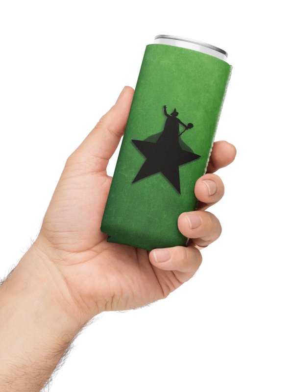 Wicked x Hamilton Can Cooler – Broadway Mashup Coozie for Musical Fans product image (1)