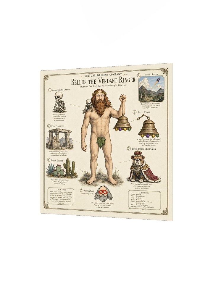 Bellus the Verdant Ringer — Vintage Illustrated Field Study Poster product image (2)