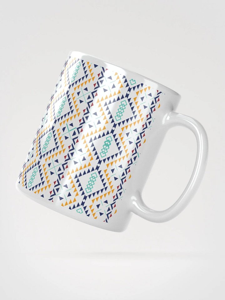 Miniature Triangles Design White Mug product image (5)