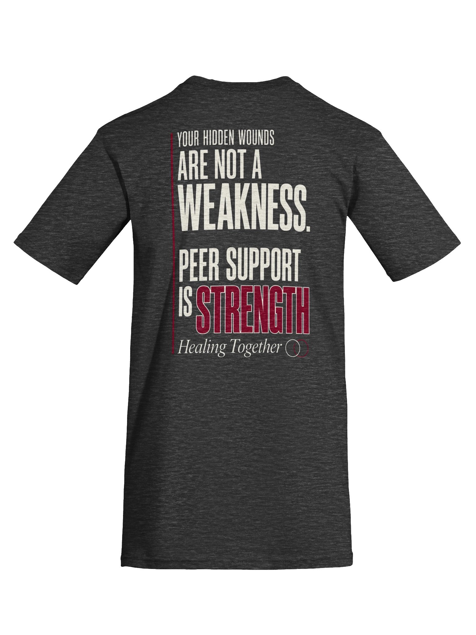 Men PEER SUPPORT IS STRENGTH Tee product image (51)
