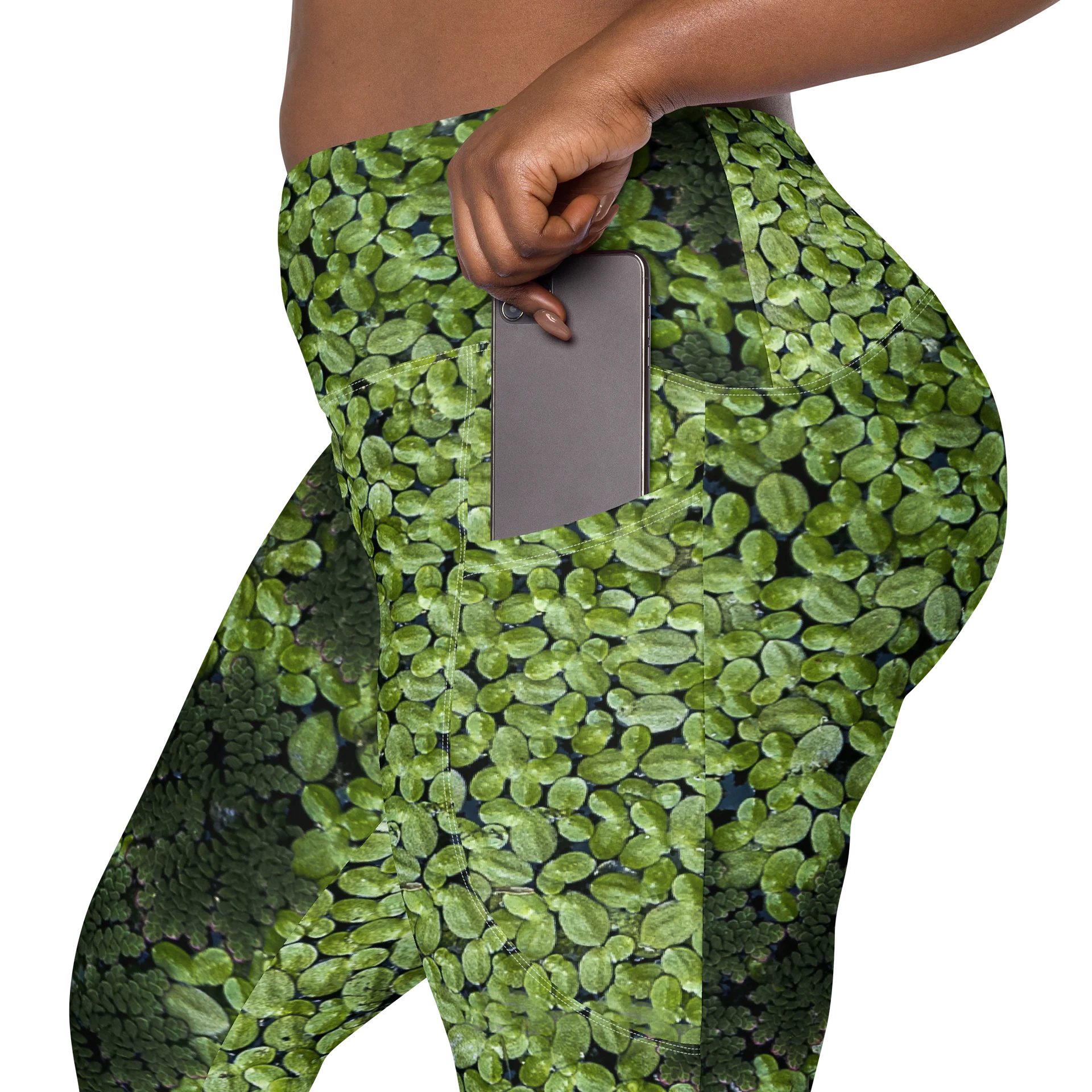 Verdant Life Women's Crossover High-Waisted Leggings with Dual Pockets product image (8)
