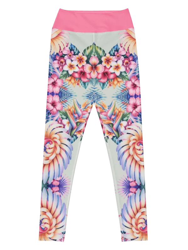 Hawaiian flora-yoga leggings product image (6)