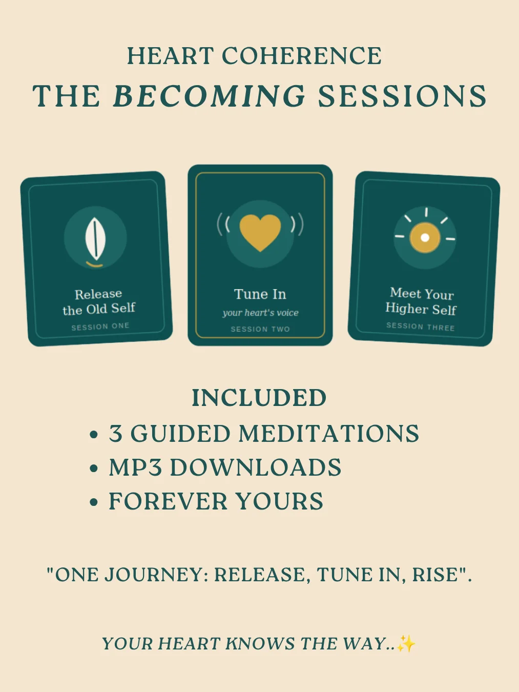 The Becoming Sessions | 3 Guided Heart Coherence Meditations product image (1)