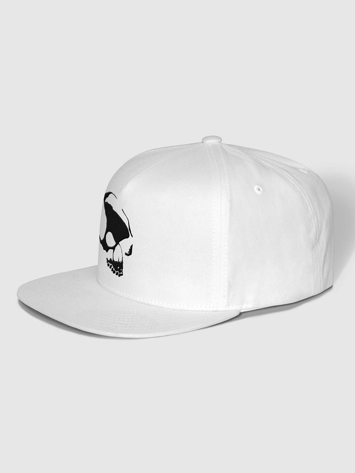 Armada Skull Yupoong Flat White Snapback Cap product image (2)
