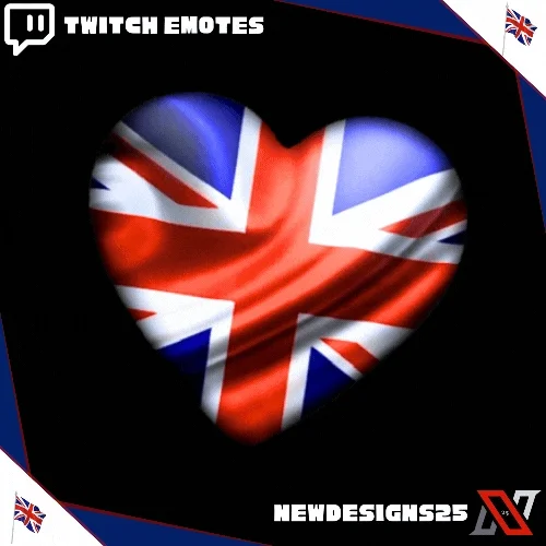 UK Animated Heart Emote product image (2)