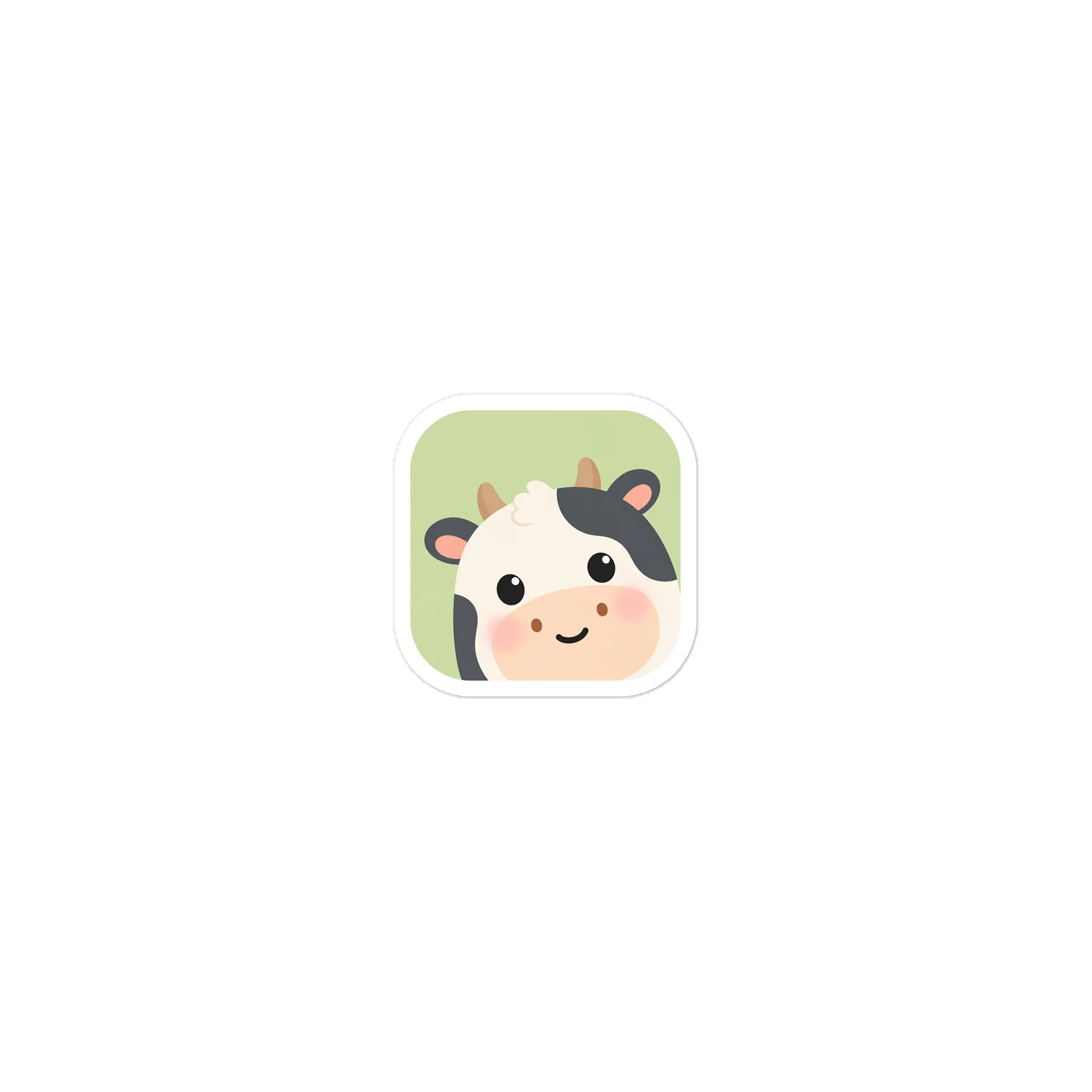 Cow Logo Sticker product image (1)