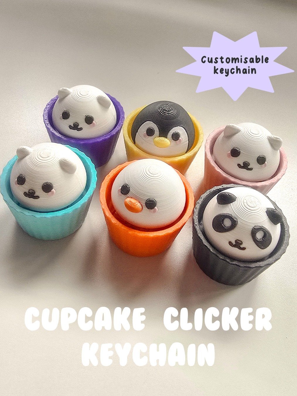 cupcake clicky keychain product image (1)