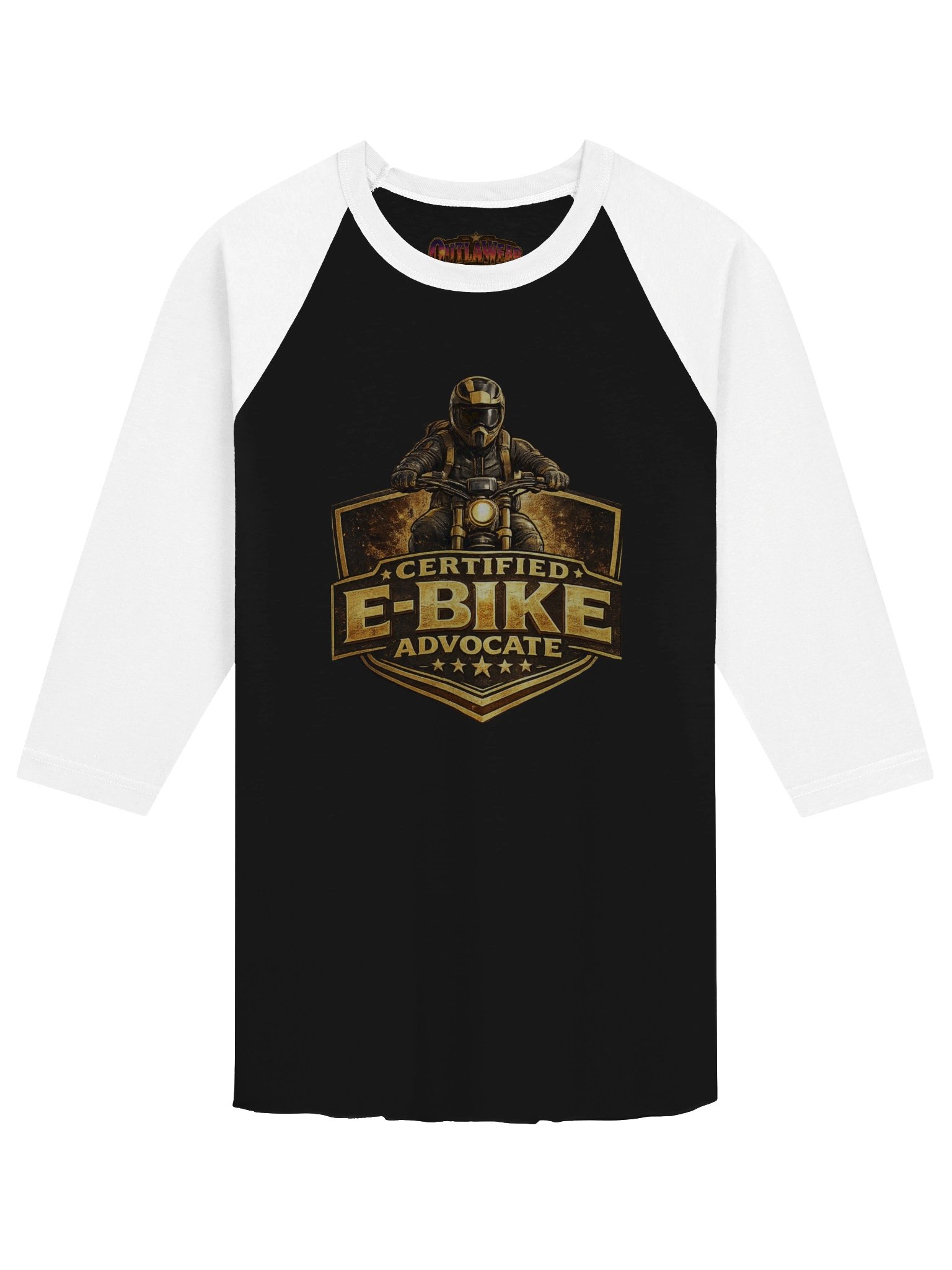 Certified E-Bike Advocate Tultex Fine Jersey Raglan Tee product image (2)