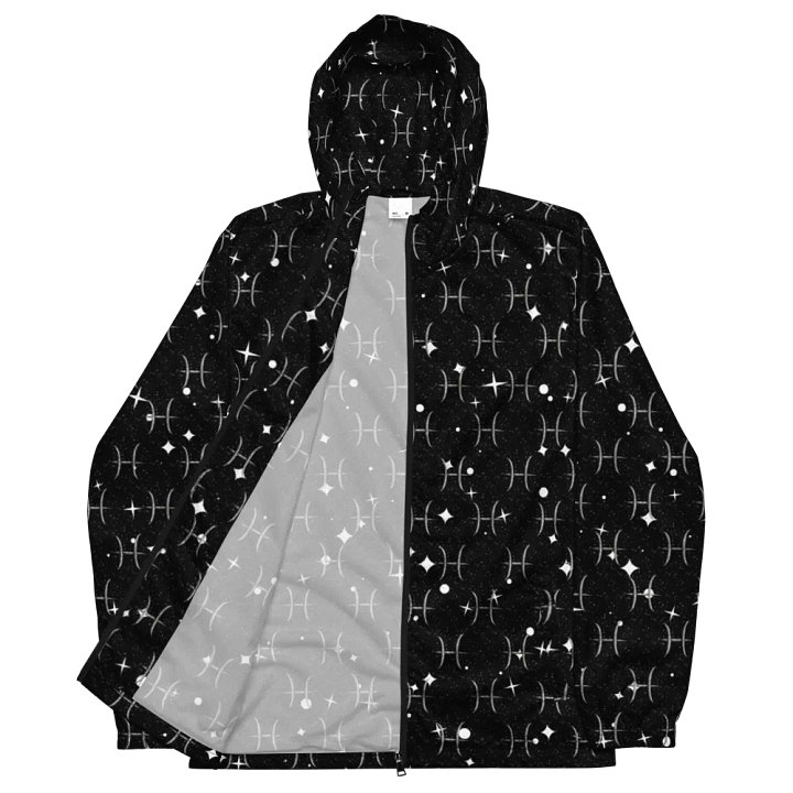 Pisces, Guided by the Stars Glyph Only, Windbreaker product image (2)