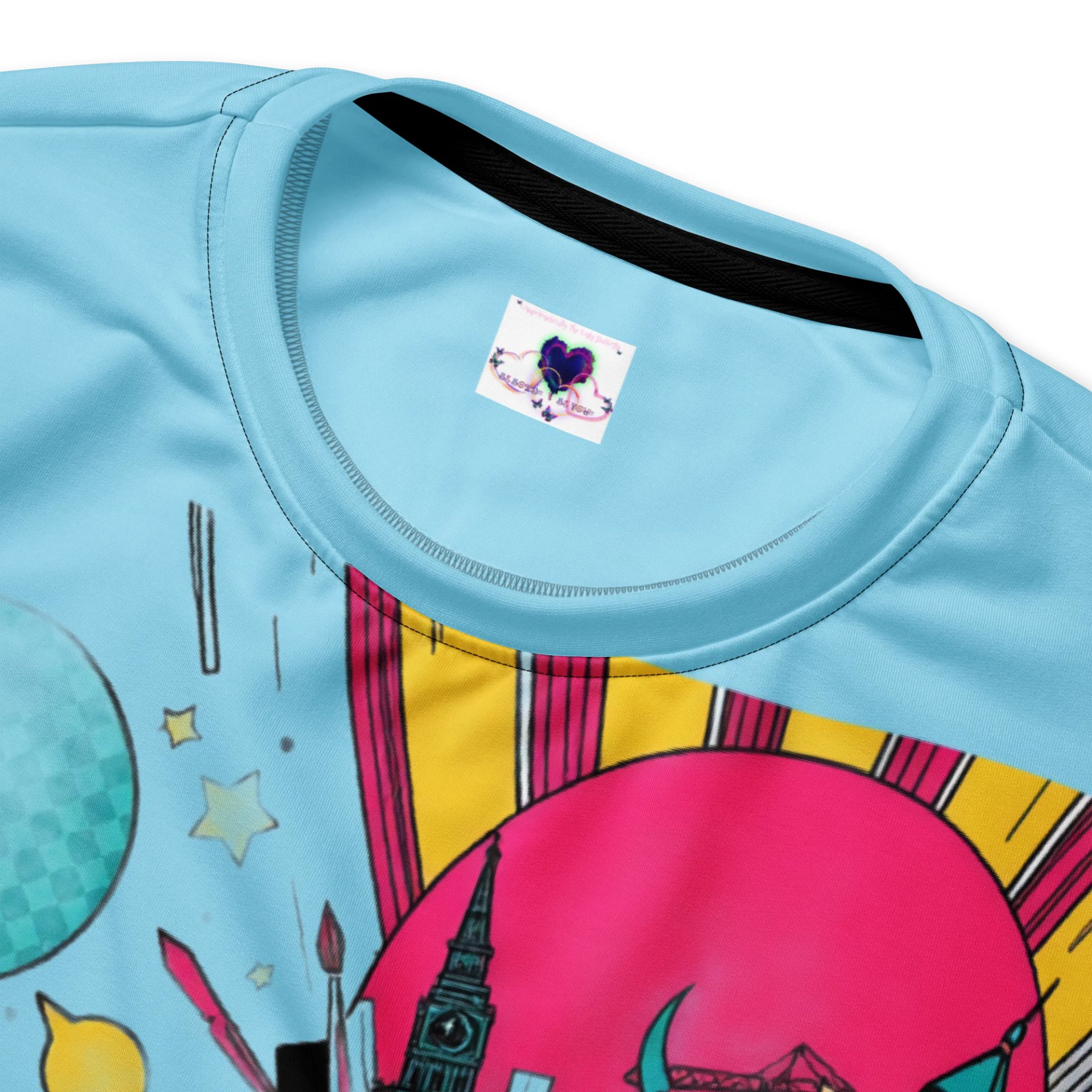 Surreal Skull City All-Over Print Sweatshirt product image (4)