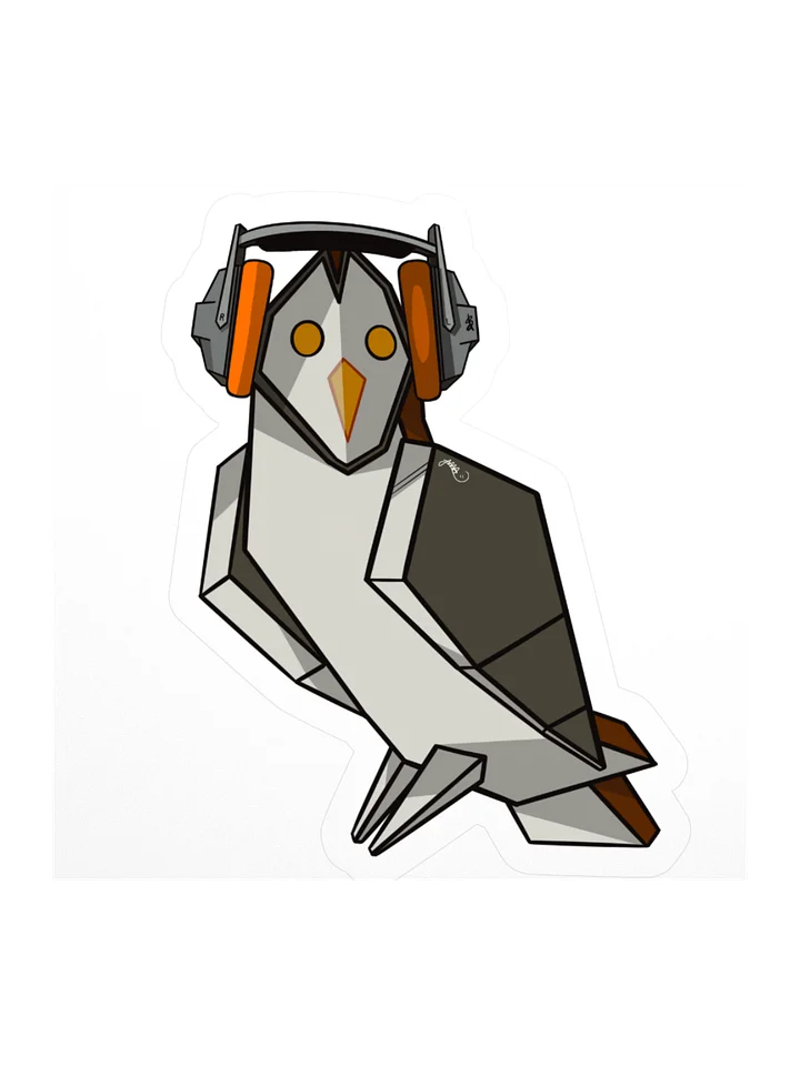 The Beats Owl — Kiss-Cut Sticker product image (1)