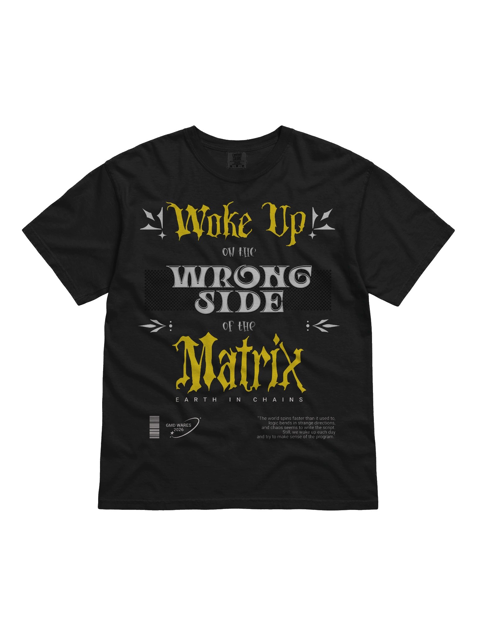 Wake Up on the Wrong Side of the Matrix Cyberpunk Graphic Tee product image (1)