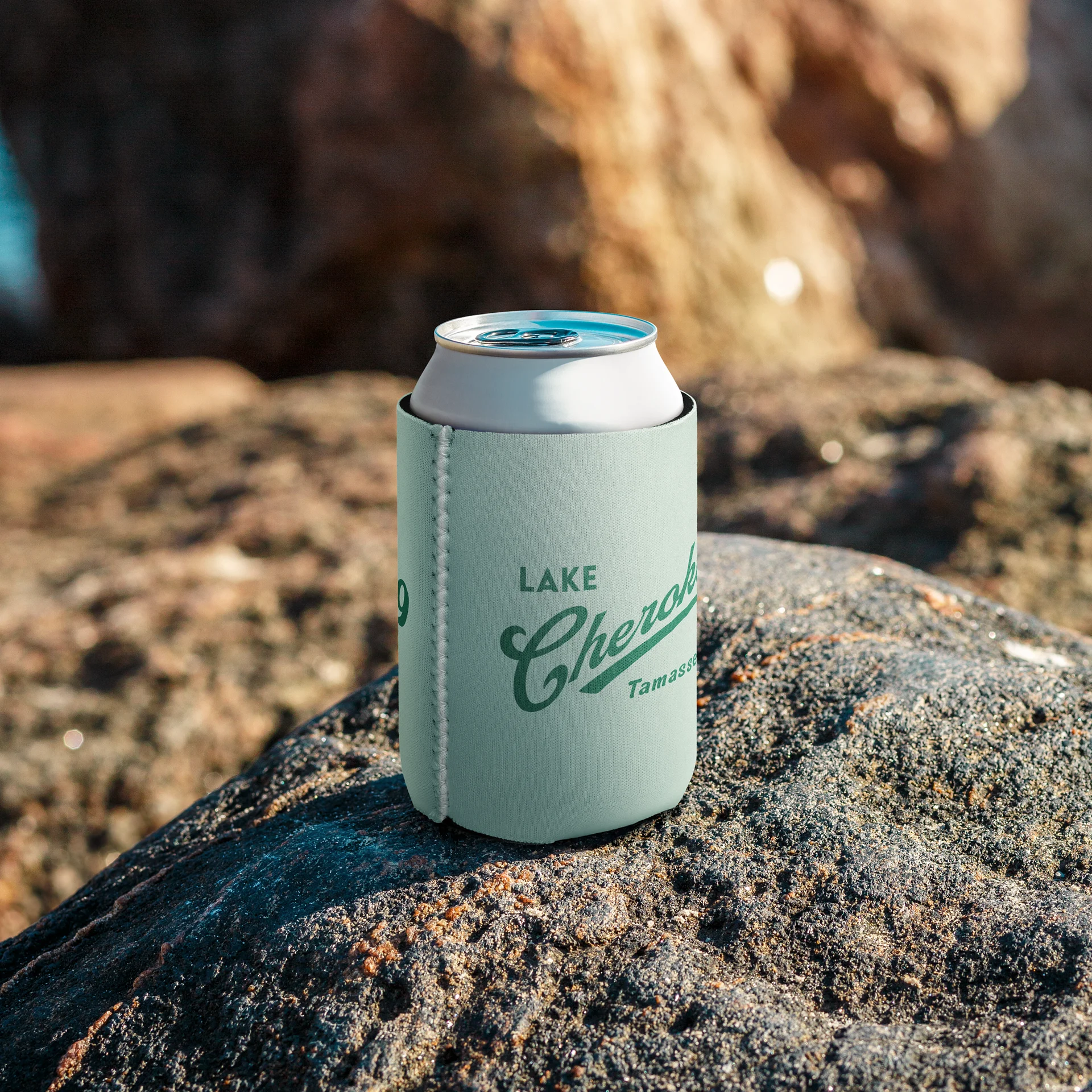 Lake Cherokee Koozie - Green Swoosh product image (8)