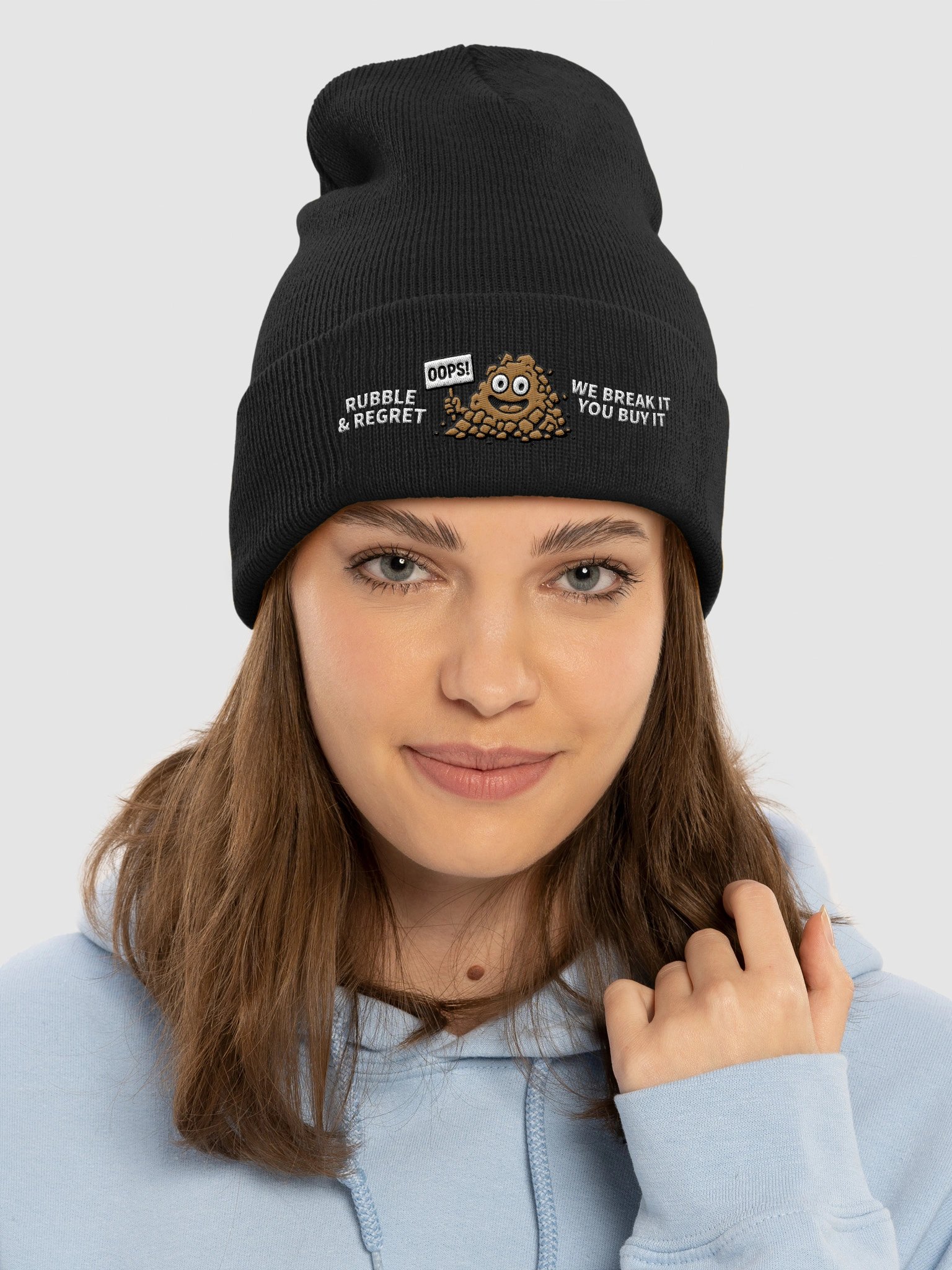 Rubble & Regret “Cuffed Chaos” Beanie product image (6)