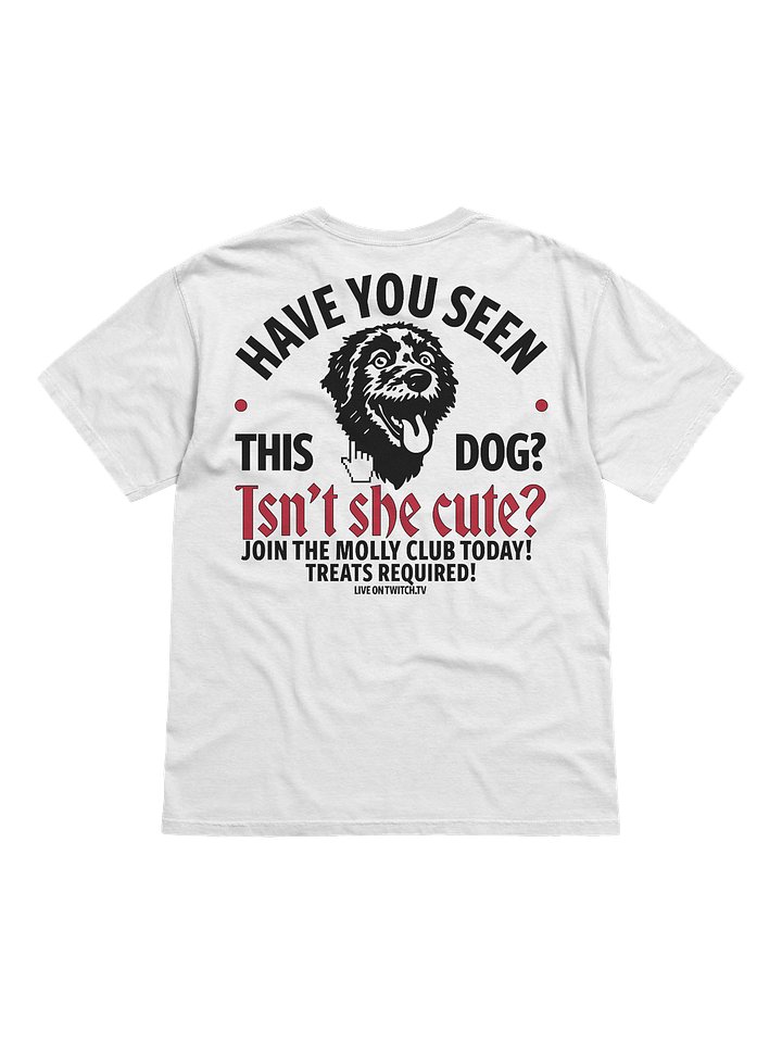 HAVE YOU SEEN THIS DOG? - T-SHIRT (WHITE & RED) product image (2)