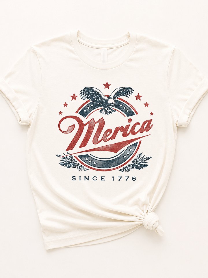 Merica Since 1776 Eagle Patriotic DTF Transfer product image (1)