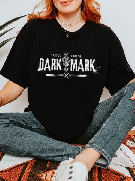 Dark Mark Tattoo Parlor Halloween Punk Grunge Shirt product image (8)