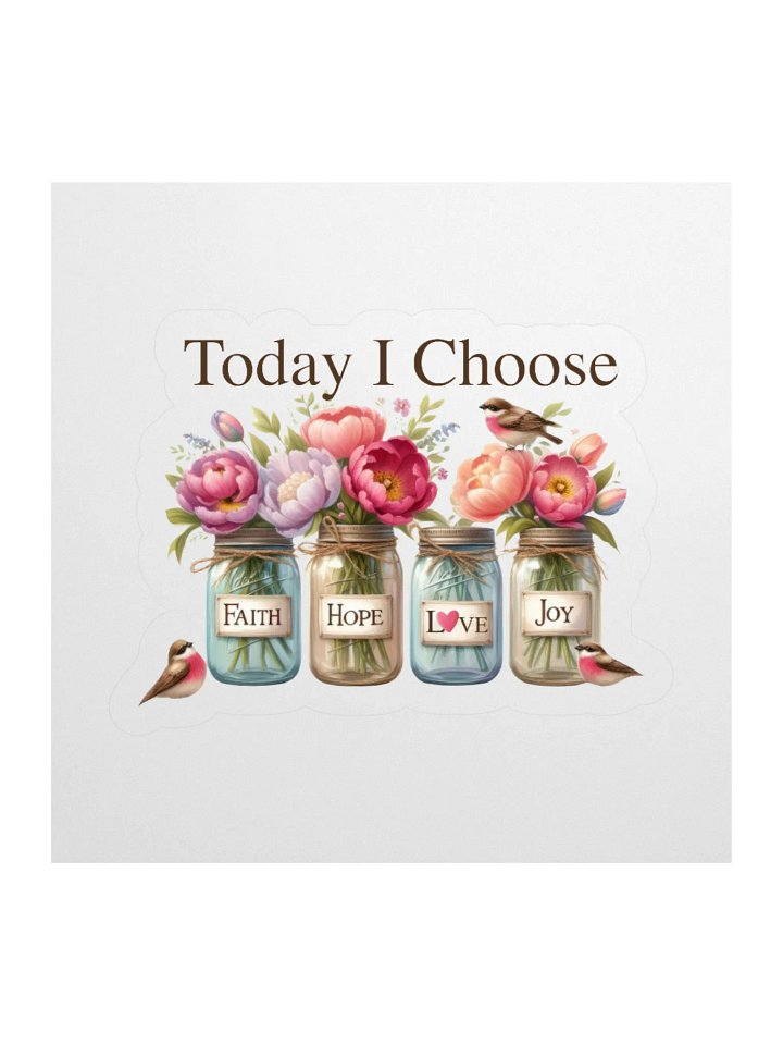 Today I Choose Kiss Cut Stickers. product image (1)