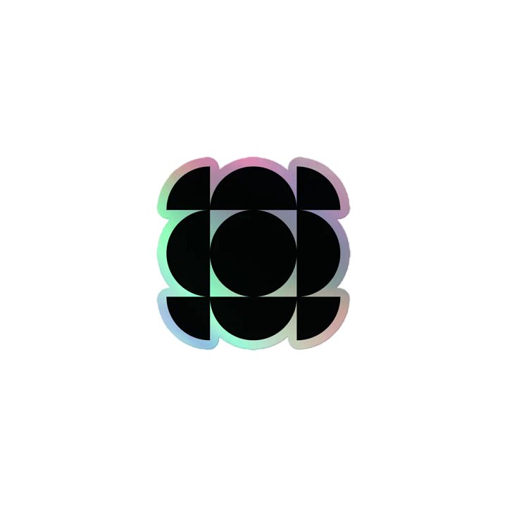 BTC! Logo Holographic Sticker product image (1)