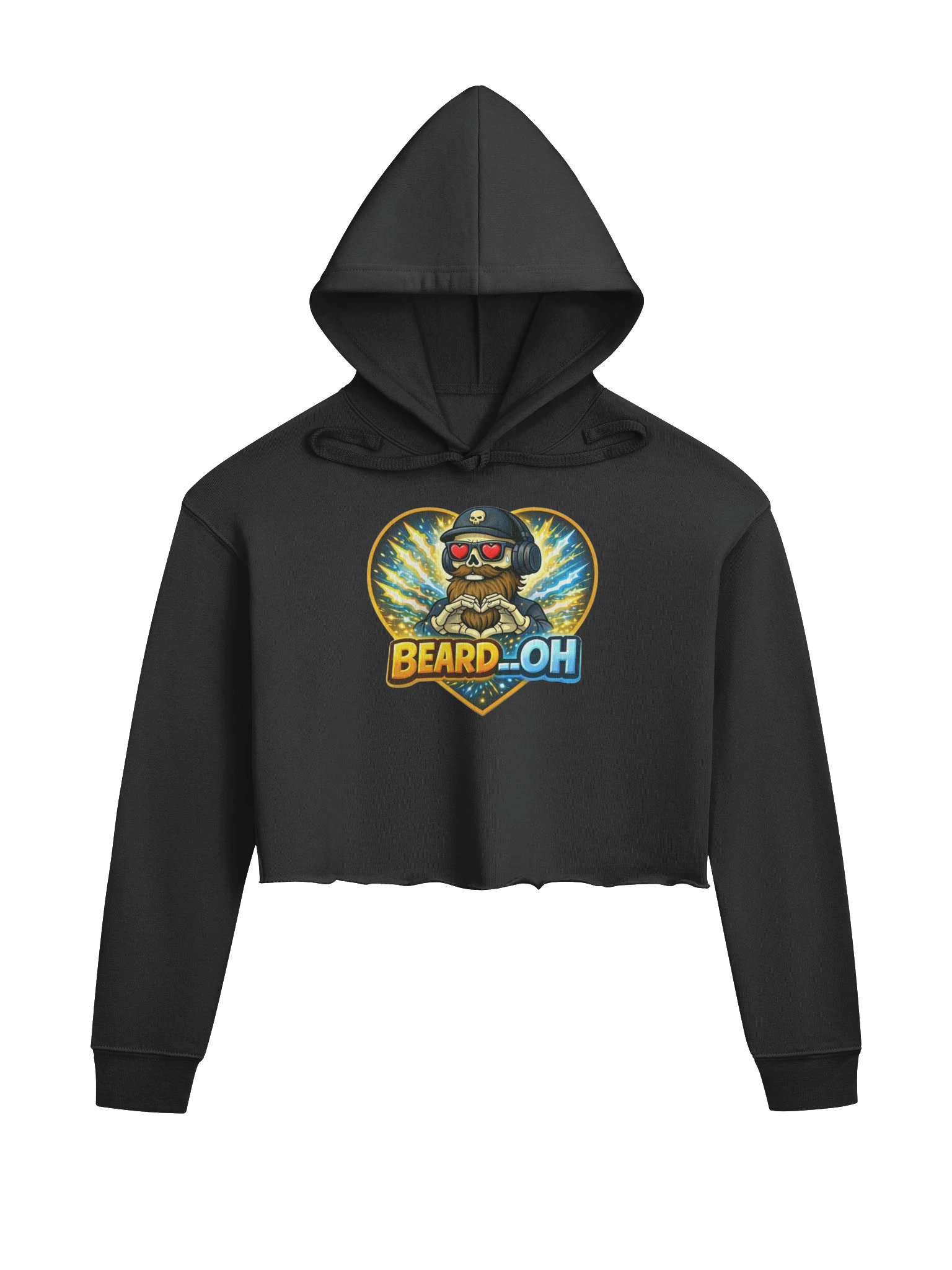 Beard__Oh Fleece Crop Hoodie product image (1)