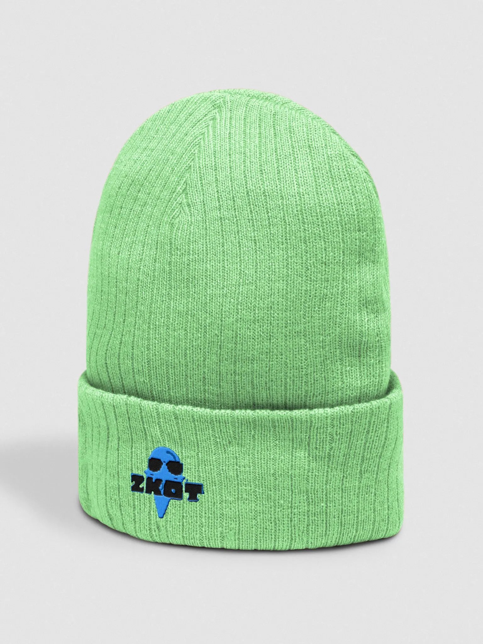 ZKOT Ribbed Knit Beanie - Show your Support with Style - Headwear product image (2)