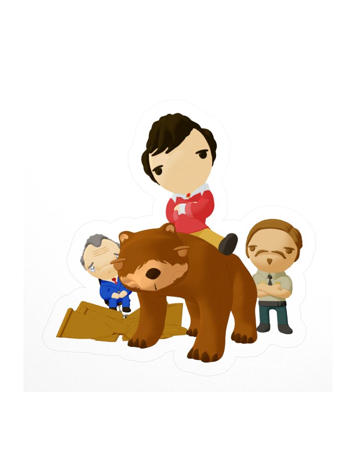 Lord Byron + Winston + Gilbert + Officer Sticker product image (1)