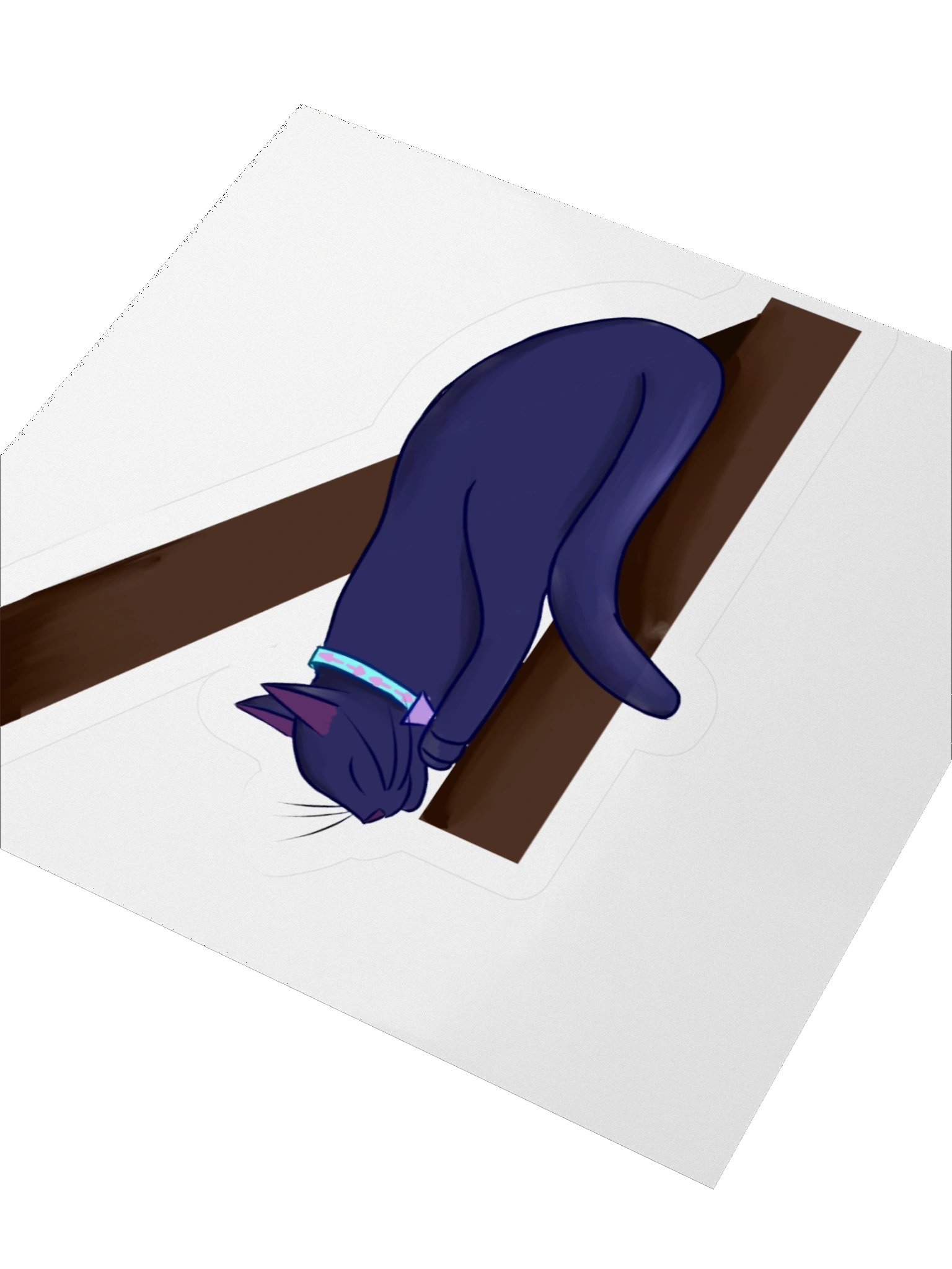 Catcury in the rafters sticker product image (3)